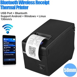 [O2-SSV5-YWCS] Impresora de ticket Excelvan E58 USB + Bluetooth 